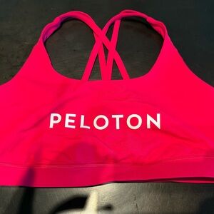 Peloton Lululemon Vibrant Pink Sports Bra